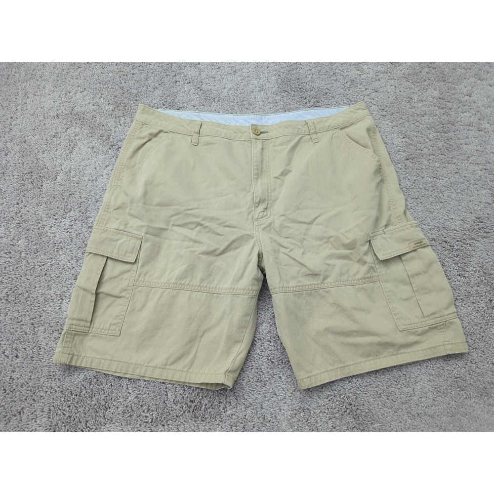 Wrangler Cargo Shorts‎ Mens 40 Beige Inseam: 10" 100% Cotton Outdoor Casual